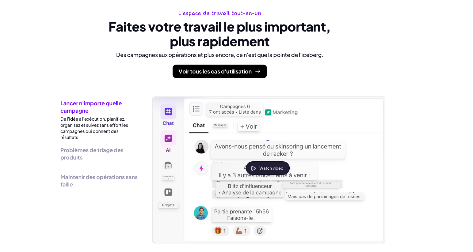 Interface ClickUp